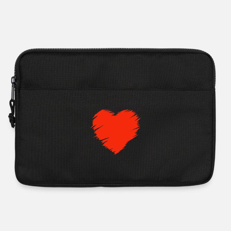Valentinstag, Valentinstag, Valentinstag - Laptoptasche 13" - Schwarz
