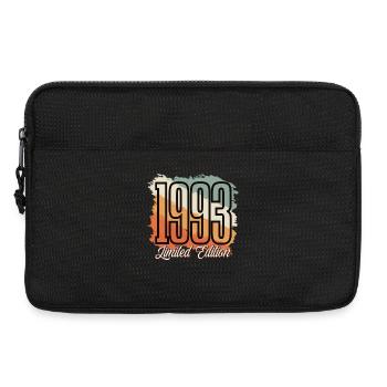 1993 Geburtsjahr Geburtstag Baujahr Vintage Retro - Laptoptasche 13" - Schwarz - Vorne