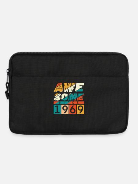 1969 Geboren Geburtstag Geburtsjahr Vintage - Laptoptasche 13" - Schwarz