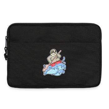 Stand Up Paddling Sloth - Laptop bag 13" - black - Front