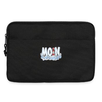 Plattdeutsch Moin Leuchtturm Küste See Meer - Laptoptasche 13" - Schwarz - Vorne