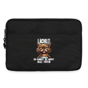 Lächle! Du Kannst Sie Nicht Alle Töten - Laptoptasche 13" - Schwarz - Vorne