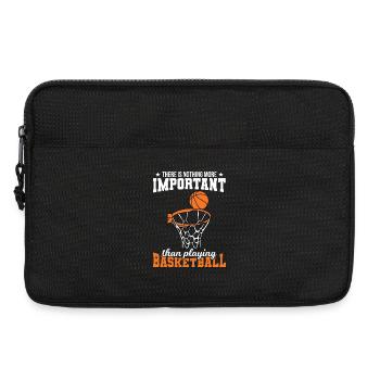 Dicton motivant le basketball - Sacoche pour ordinateur portable 13 pouces - noir - Devant