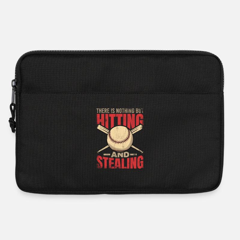 Motivierender Baseball Spruch - Laptoptasche 13" - Schwarz