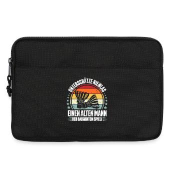 Badminton - Laptoptasche 13" - Schwarz - Vorne