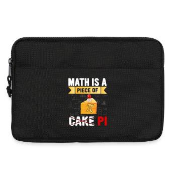 Math Pie Cake Illustration - Laptop bag 13" - black - Front