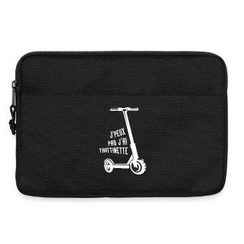 Je peux pas j’ai trottinette - Sacoche pour ordinateur portable 13 pouces - noir - Devant