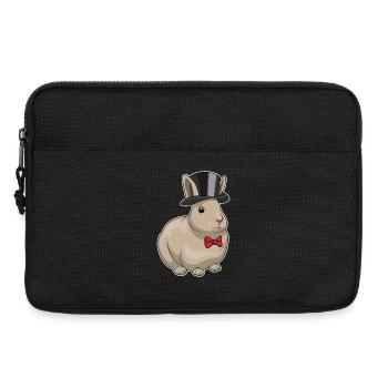 Hase Bräutigam Zylinder Hochzeit - Laptoptasche 13" - Schwarz - Vorne