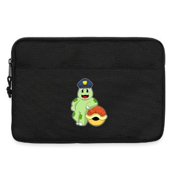 Schildkröte Polizist Polizeimütze Polizei - Laptoptasche 13" - Schwarz - Vorne