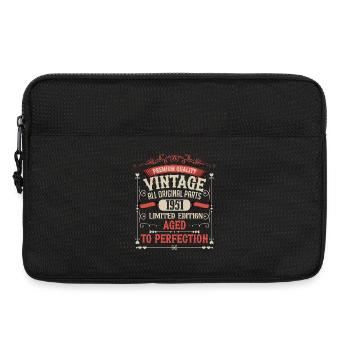 1951 Année de naissance Né Anniversaire Vintage - Sacoche pour ordinateur portable 13 pouces - noir - Devant