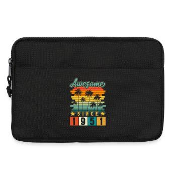 1951 Anniversaire Naissance Année de naissance millésime - Sacoche pour ordinateur portable 13 pouces - noir - Devant