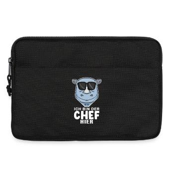 Cool Nashorn Chef Spruch Sonnenbrille - Laptoptasche 13" - Schwarz - Vorne