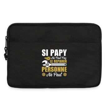 Wenn Opa es nicht reparieren kann, dann kann es niemand - Laptoptasche 13" - Schwarz - Vorne