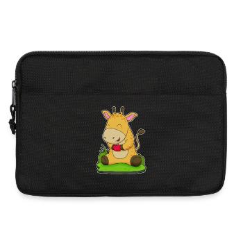 Giraffe Apfel  - Laptoptasche 13" - Schwarz - Vorne