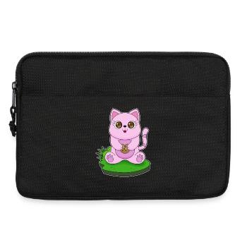 Katze Cookie - Laptoptasche 13" - Schwarz - Vorne