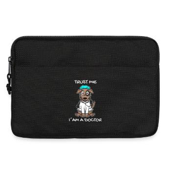 Tier Tierarzt Tiermedizin Geschenk - Laptoptasche 13" - Schwarz - Vorne