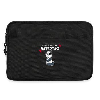 Vatertag - erster Vatertag Geschenk - Laptoptasche 13" - Schwarz - Vorne