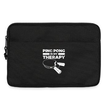 Citation d’un joueur de tennis de table - Sacoche pour ordinateur portable 13 pouces - noir - Devant