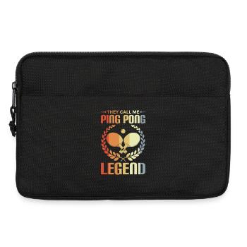 Blague de joueur de tennis de table - Sacoche pour ordinateur portable 13 pouces - noir - Devant