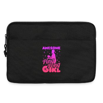 Awesome Ping Pong Girl - Laptop bag 13" - black - Front