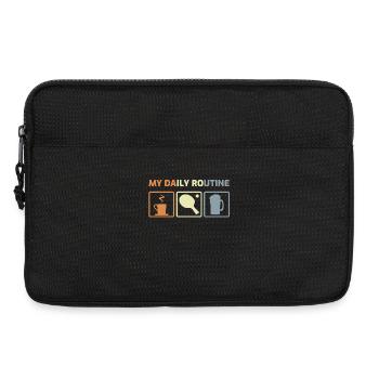 Table basse Tennis Bière - Sacoche pour ordinateur portable 13 pouces - noir - Devant