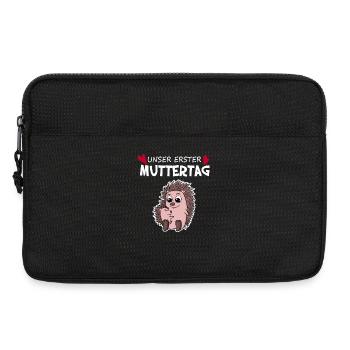 Muttertag - erster Muttertag Geschenk - Laptoptasche 13" - Schwarz - Vorne