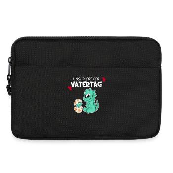 Vatertag - erster Vatertag Geschenk - Laptoptasche 13" - Schwarz - Vorne