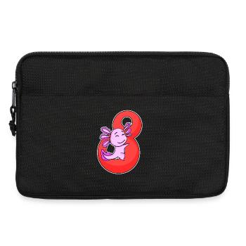 8 years old - 8th birthday with animal motif - Laptop bag 13" - black - Front