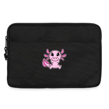 Axolotl motif cute - Laptop bag 13" - black - Front