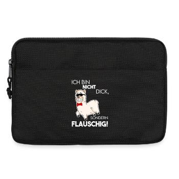 Flauschig Spruch Lustig - Laptoptasche 13" - Schwarz - Vorne