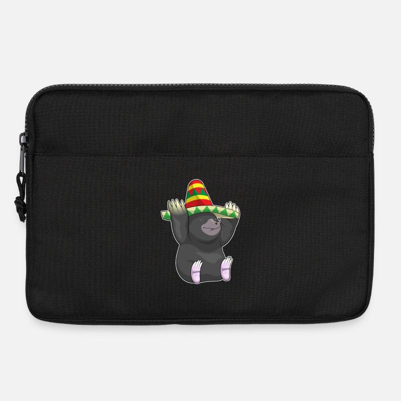 Maulwurf Mexikanischer Hut - Laptoptasche 13" - Schwarz