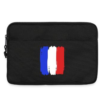 Flag France Tricolore - Laptop bag 13" - black - Front