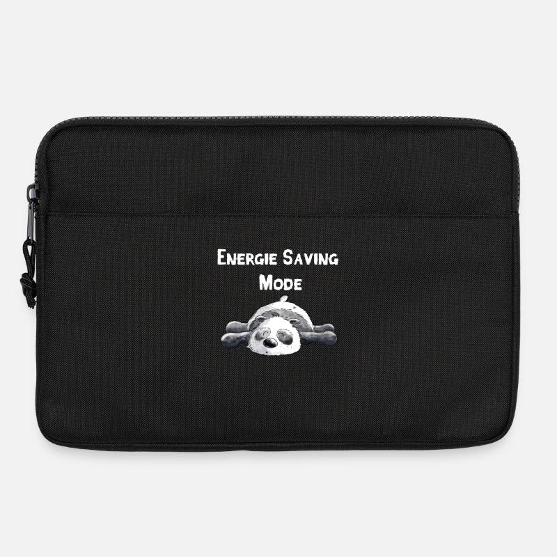 Träumender Panda Bär - Laptoptasche 13" - Schwarz