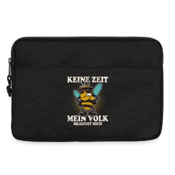 Keine Zeit Mein Volk Braucht Mich Imker - Laptoptasche 13" - Schwarz - Vorne