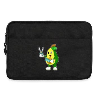 Avocado hairdresser scissors comb - Laptop bag 13" - black - Front