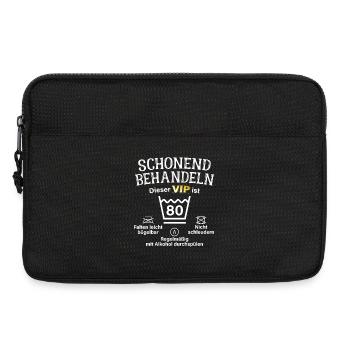 80. Geburtstag Schonend Behandeln 80 VIP Ist 80 - Laptoptasche 13" - Schwarz - Vorne