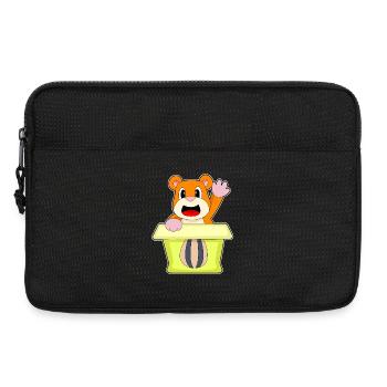 Hamster Karton - Laptoptasche 13" - Schwarz - Vorne