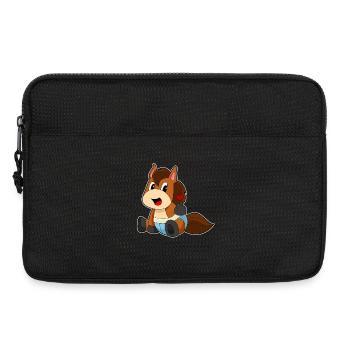 Pferd Baby - Laptoptasche 13" - Schwarz - Vorne