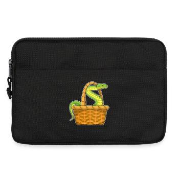 Schlange Korb - Laptoptasche 13" - Schwarz - Vorne