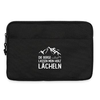 Die Berge lassen mein Herz lächeln - Laptoptasche 13" - Schwarz - Vorne