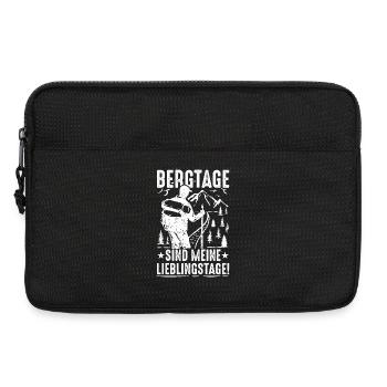 Bergtage sind meine Lieblingstage - Laptoptasche 13" - Schwarz - Vorne