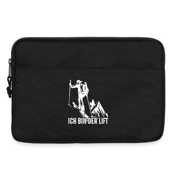 Ich bin der Lift – Skitour Spruch - Laptoptasche 13" - Schwarz - Vorne
