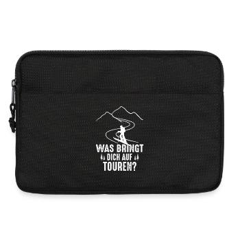 Was bringt dich auf Touren? - Laptoptasche 13" - Schwarz - Vorne