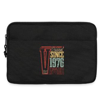 1976 Geburtstag Geburtsjahr Baujahr Vintage Retro - Laptoptasche 13" - Schwarz - Vorne