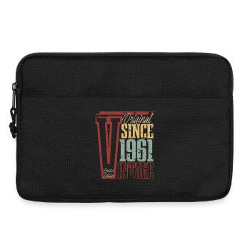 1961 Geburtstag Geburtsjahr Baujahr Vintage Retro - Laptoptasche 13" - Schwarz - Vorne