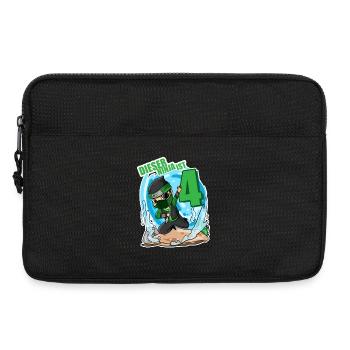 Geburtstag Junge Ninja Grün - 4 Jahre Vier - Laptoptasche 13" - Schwarz - Vorne