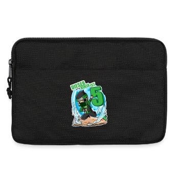 5. Geburtstag Junge Ninja Grün - Laptoptasche 13" - Schwarz - Vorne