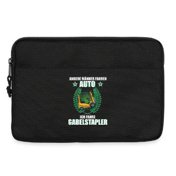 Gabelstapler Staplerfahrer Logistik Lager Beruf  - Laptoptasche 13" - Schwarz - Vorne