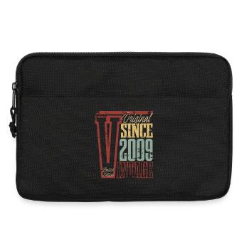 2009 Geburtstag Geburtsjahr Baujahr Vintage Retro - Laptoptasche 13" - Schwarz - Vorne