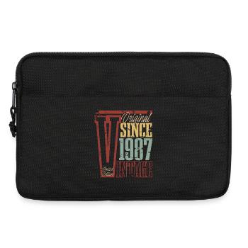 1987 Geburtstag Geburtsjahr Baujahr Vintage Retro - Laptoptasche 13" - Schwarz - Vorne